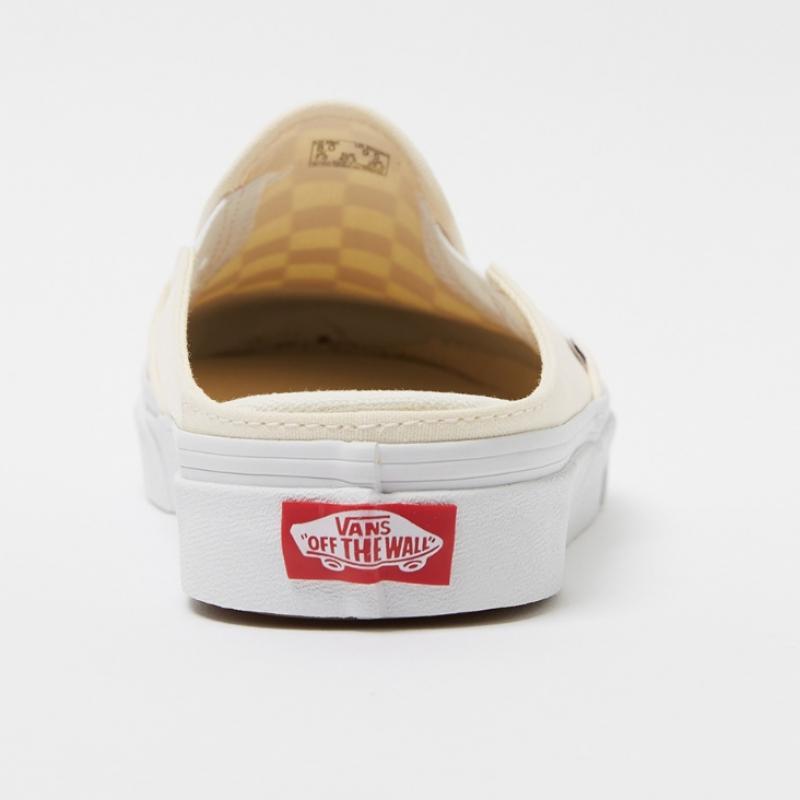 Vans Classic Slip On Mules    Checkerboard  Racing Red White  Vn0004kttlf1