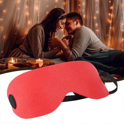 Venda Preta Ajustável Máscara de Olho BDSM para Brincadeiras Sensuais Macia Confortável Design Bloqueador de Luz Brinquedo Sexual para Casais para Intimidade Aumentada