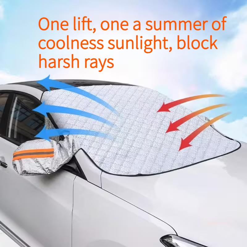 Car Front Windshield Cover Auto Sunshade Snow Ice Protection Cover Winter Summer Windshield Shield