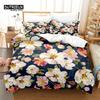 3pcs Duvet Cover Set, Bright Flowers Bedding Set, Soft Comfortable Breathable Duvet Cover, For Bedroom Guest Room Decor