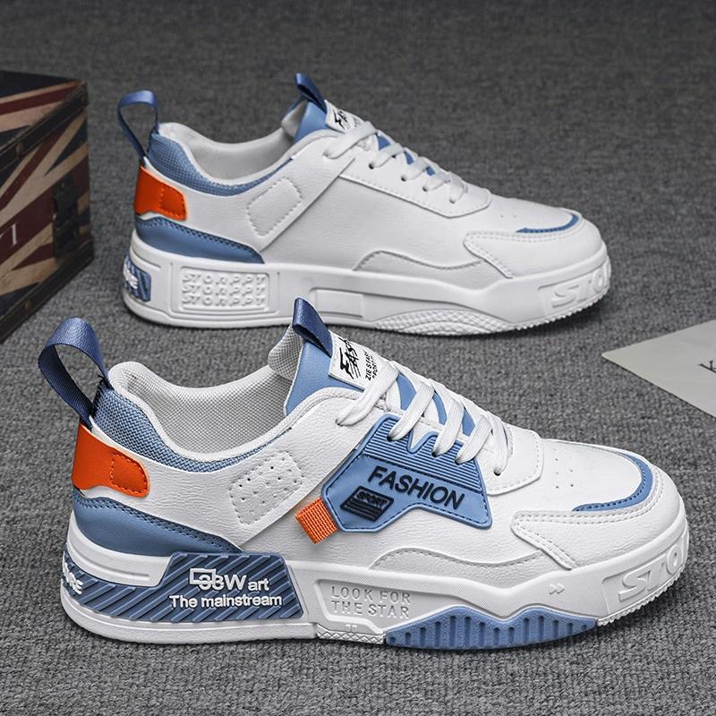 Men's Shoes, Sports And Leisure Sneakers, All-match Shoes, White Shoes, Men's Thick-soled