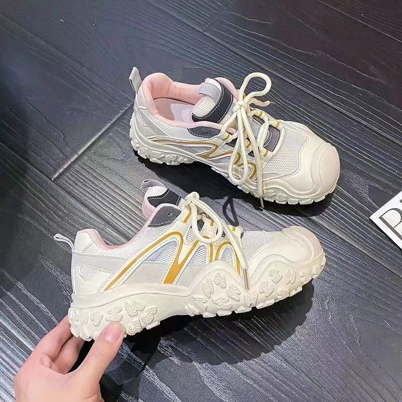 Ugly cute dad shoes women's summer 2025 new mesh breathable casual shoes hiking shoes lightweight running sneakers