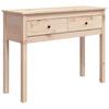 Vidaxl Stolik Konsolowy, 100X35X75 Cm, Lite Drewno Sosnowe