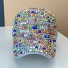 Hat Women's Color Semicircular Pearl Personality Baseball Cap Wind Heavy Industry Rhinestone Fashion Outdoor Shade Cap