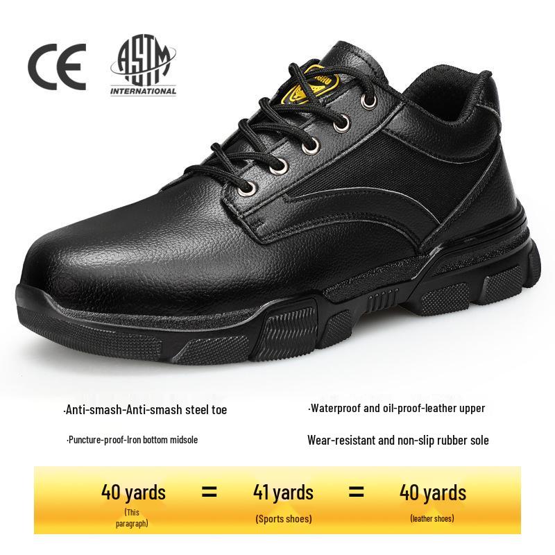 

New Men s Safety Work Shoes - Anti-Smash, Anti-Puncture, Lightweight, Comfortable, Fashionable with Air Cushion Shock Absorption.