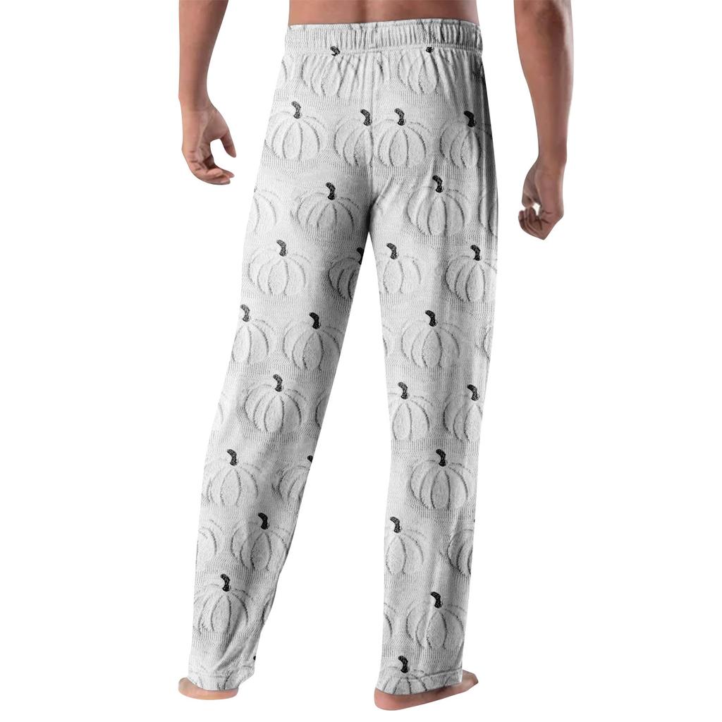 Anime Pysjamasbukser Nattøy Uformelt snøring Elastisk midjebukser Behagelig rett yoga løse bukser