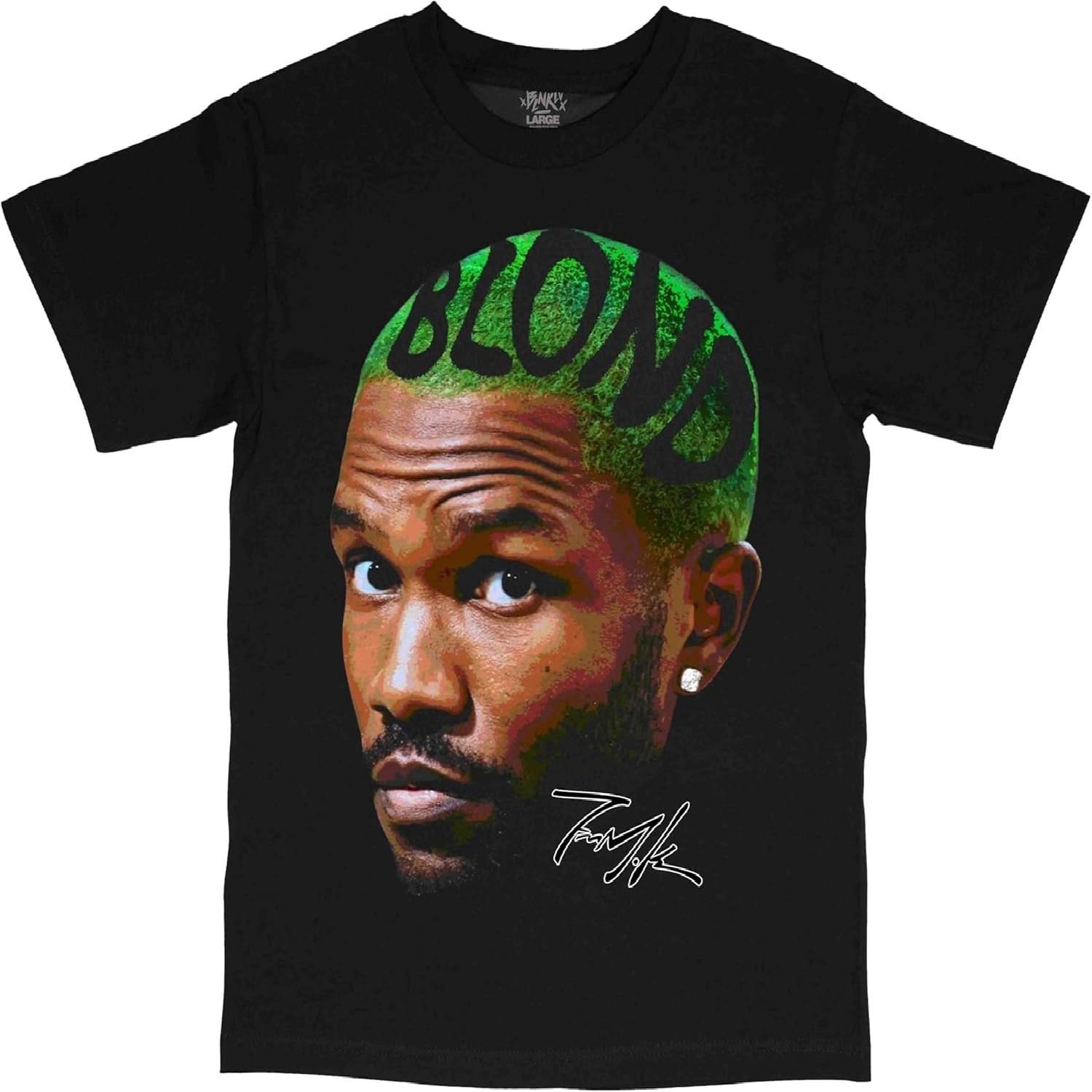 

Frank Oceans Shirt Rap Tee Concert Merch Blonds Album Cover Graphic T-Shirt COTTON New Arrival Anime Clothes T Shirts For Men S
