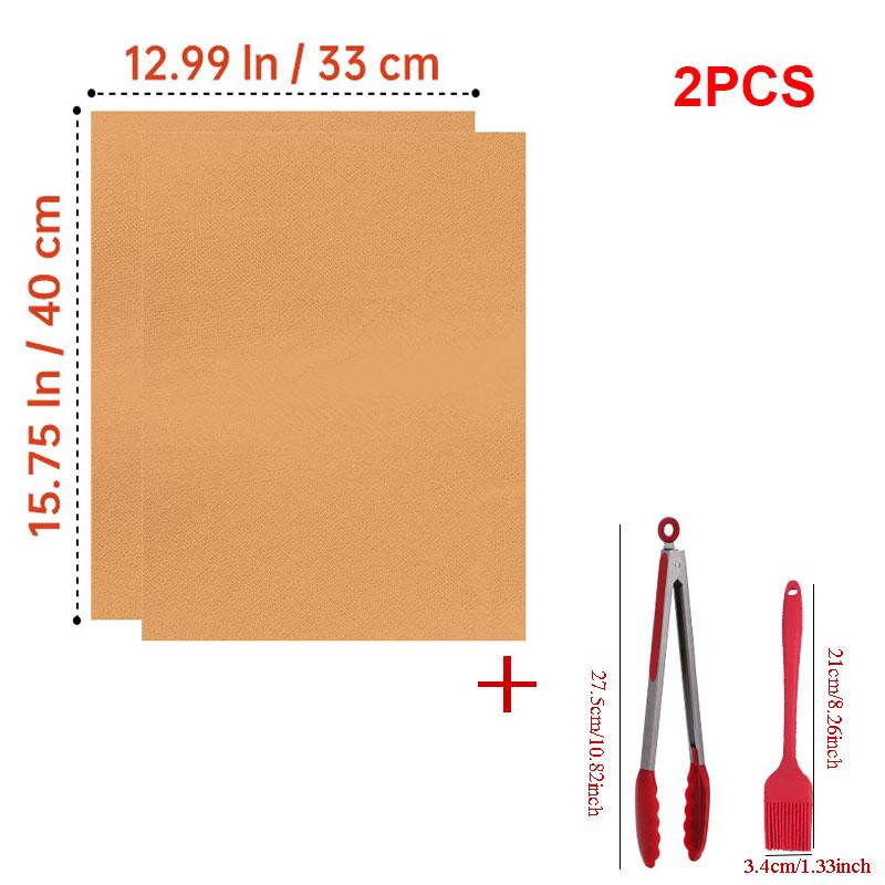 60*40cm Non-stick BBQ Grill Mat Baking Mat Barbecue Tool Cooking Grill Sheet Heat Resistance Kitchen BBQ Tool