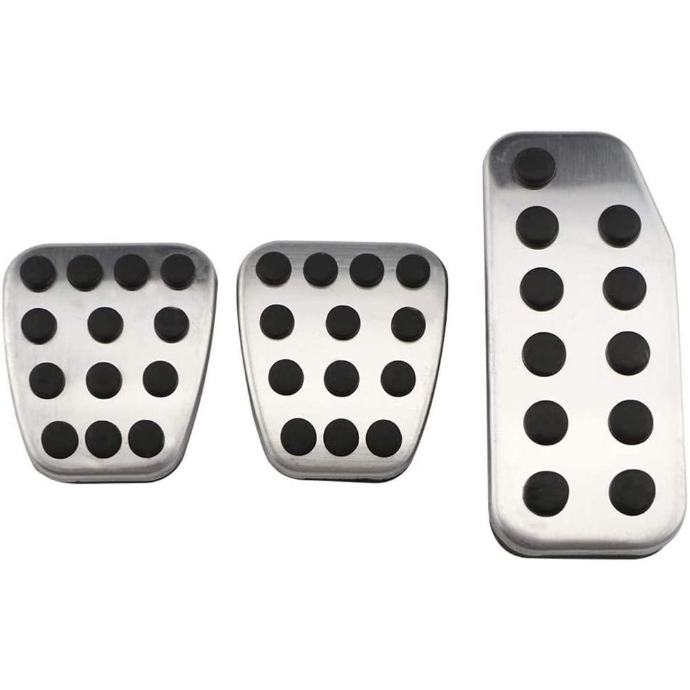 Plouluyt Car Pedal Gas Brake Clutch Accelerator Pedal Pad Plate Cover for 2013-2020 Vezel V-V 2015-2020(MT)