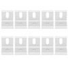10pcs Aluminum Right Angle Corner Bracket L Shape 30*30*26mm(1.2*1.2*1.in) Inside Corner Brace L Shaped Fixed Brace Workbench
