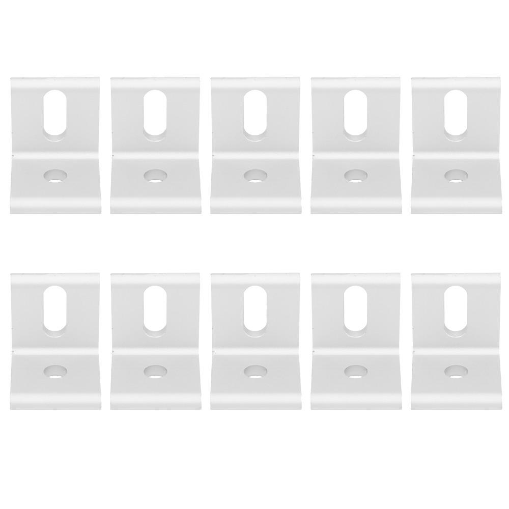 10pcs Aluminum Right Angle Corner Bracket L Shape 30*30*26mm(1.2*1.2*1.in) Inside Corner Brace L Shaped Fixed Brace Workbench
