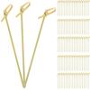 100pcs Handmade Fancy Toothpicks Looped Knot Bamboo Knot Skewers Food Sticks Cocktail Picks  Home