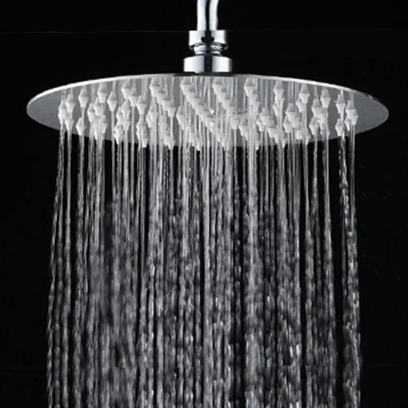Stainless Steel Ultra-Thin Waterfall Shower Head 10/8/6 Inch High Quality Rainfall ShowerHead Square/Round Household Top Sprayer