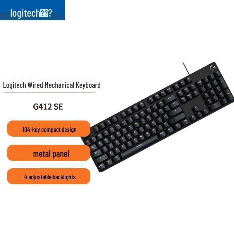 

Logitech G412SE Mechanical Gaming Keyboard