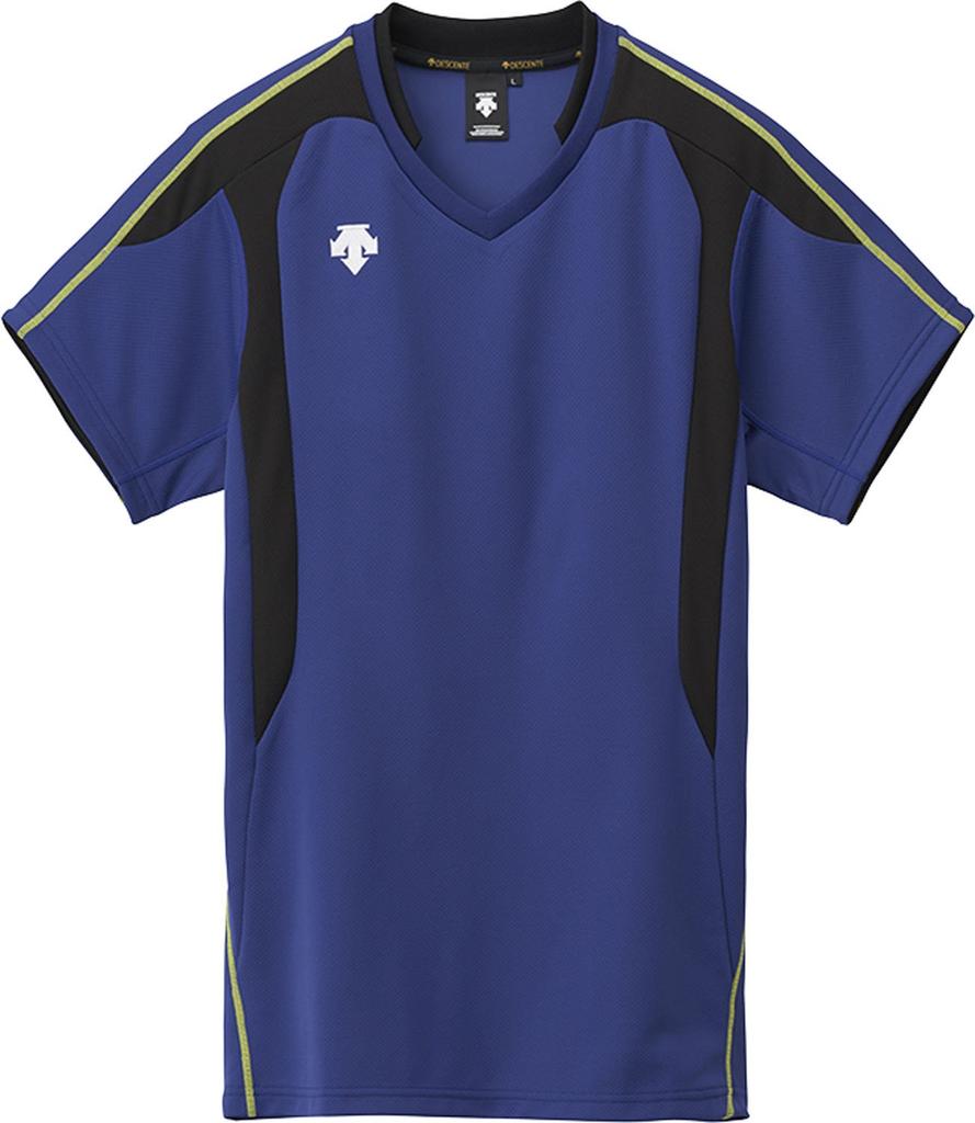DESCENTE Volleyball Short Sleeve Game Practice ROY O Shirt, Moisture-Wicking, Quick-Drying, Anti-Stick, Shirt,