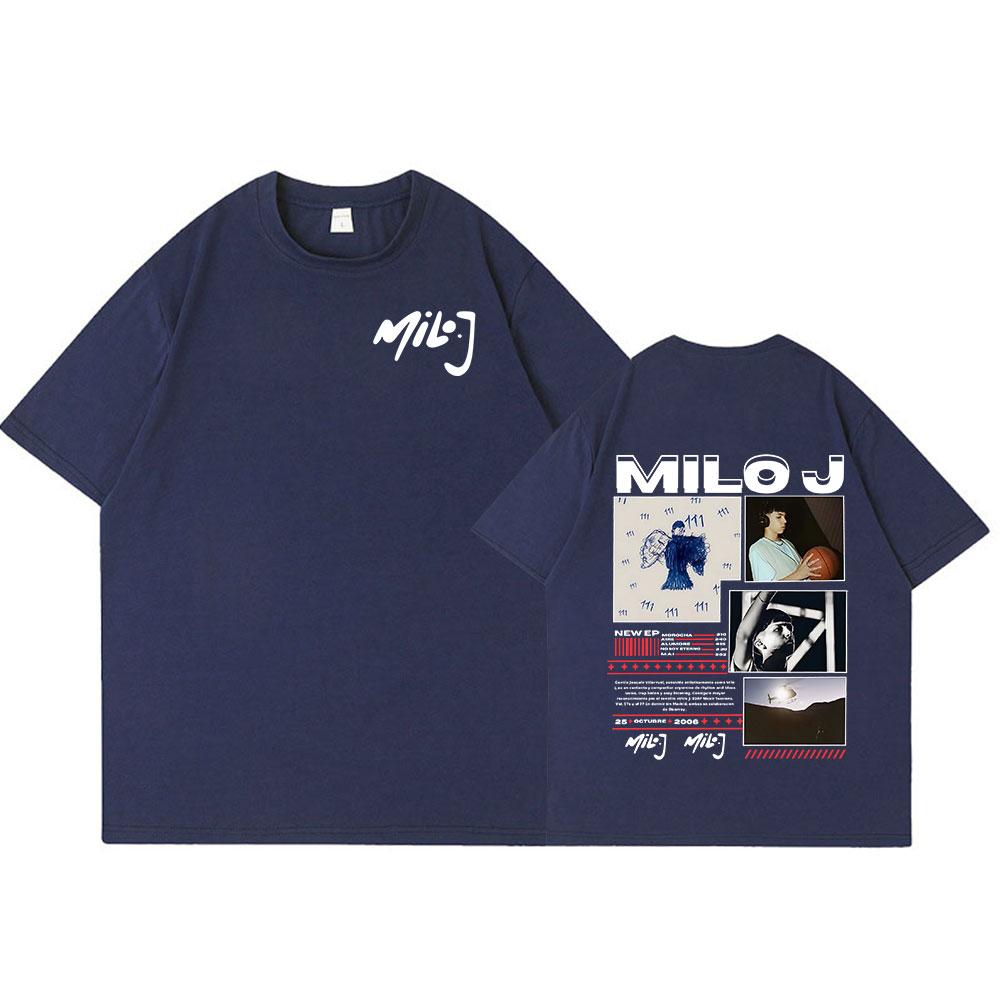 Rapper Milo J 111 166 Album Graphic T Shirt Unisex Women Fashion Hip Hop Tshirt Cotton Oversized Short Sleeve Tshirts Streetwear