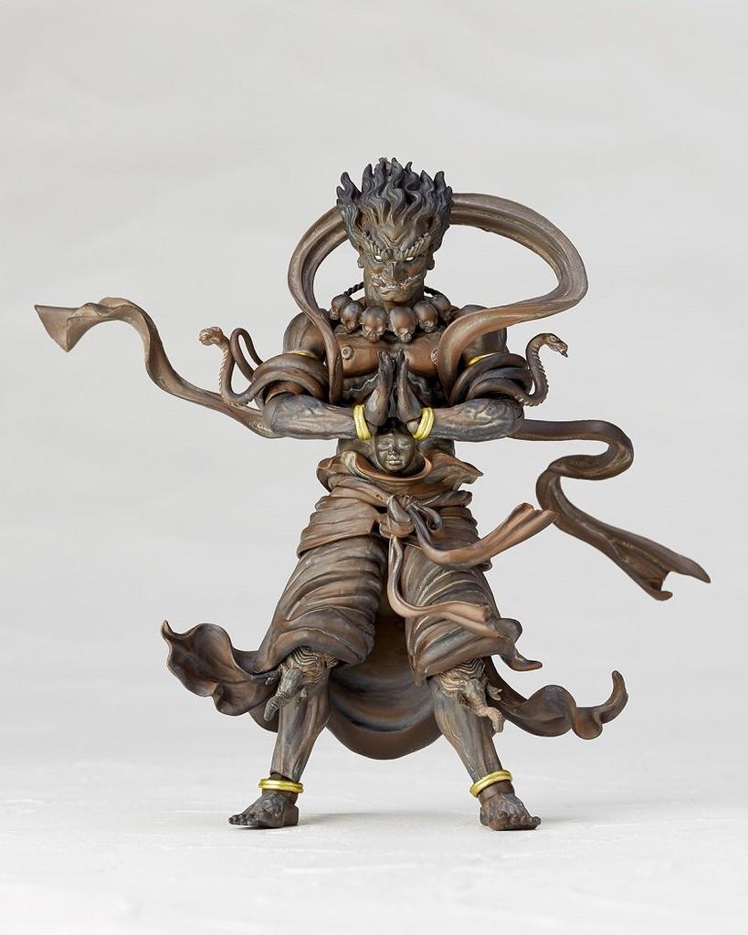 Takeya Style Jizai Okimono General Jinsha Approximately 142mm PVC ABS Painted Movable Figure (Wood Carving) - - Tall, &
