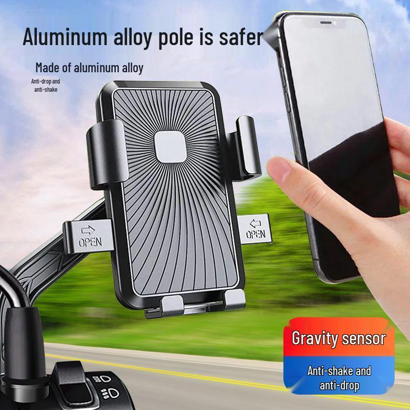 Shockproof Phone Holder for EVs, Motorcycles & Bikes - Ideal for Navigation & Delivery