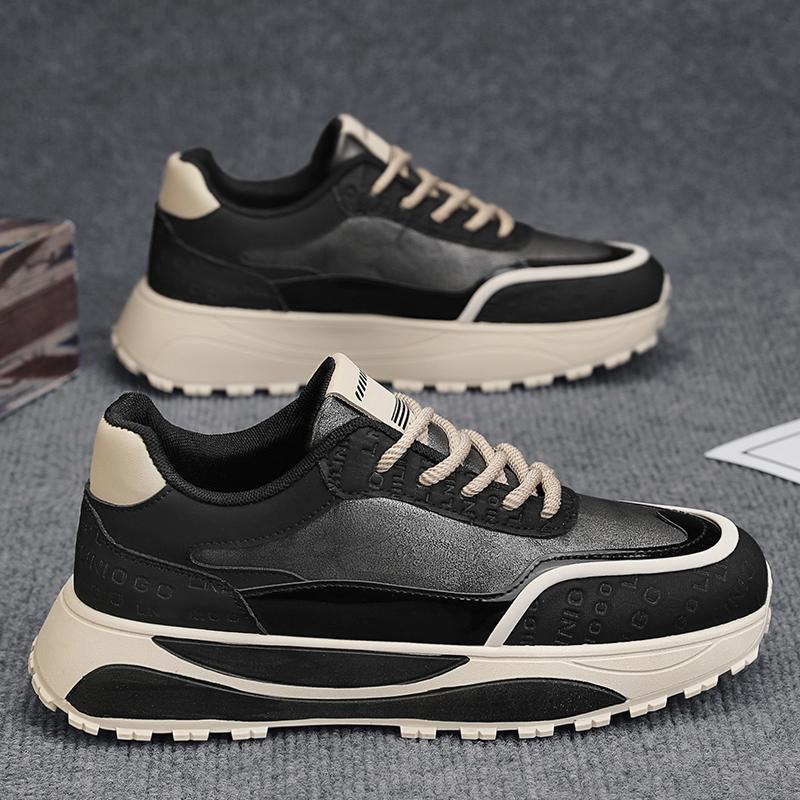 

CYYTL Мужские кроссовки Повседневная спортивная обувь Модная обувь для скейтбординга Кожаная обувь для отдыха на открытом воздухе Дизайнерская обувь класса люкс на платформе Бег Теннисные рабочие лоферы 44