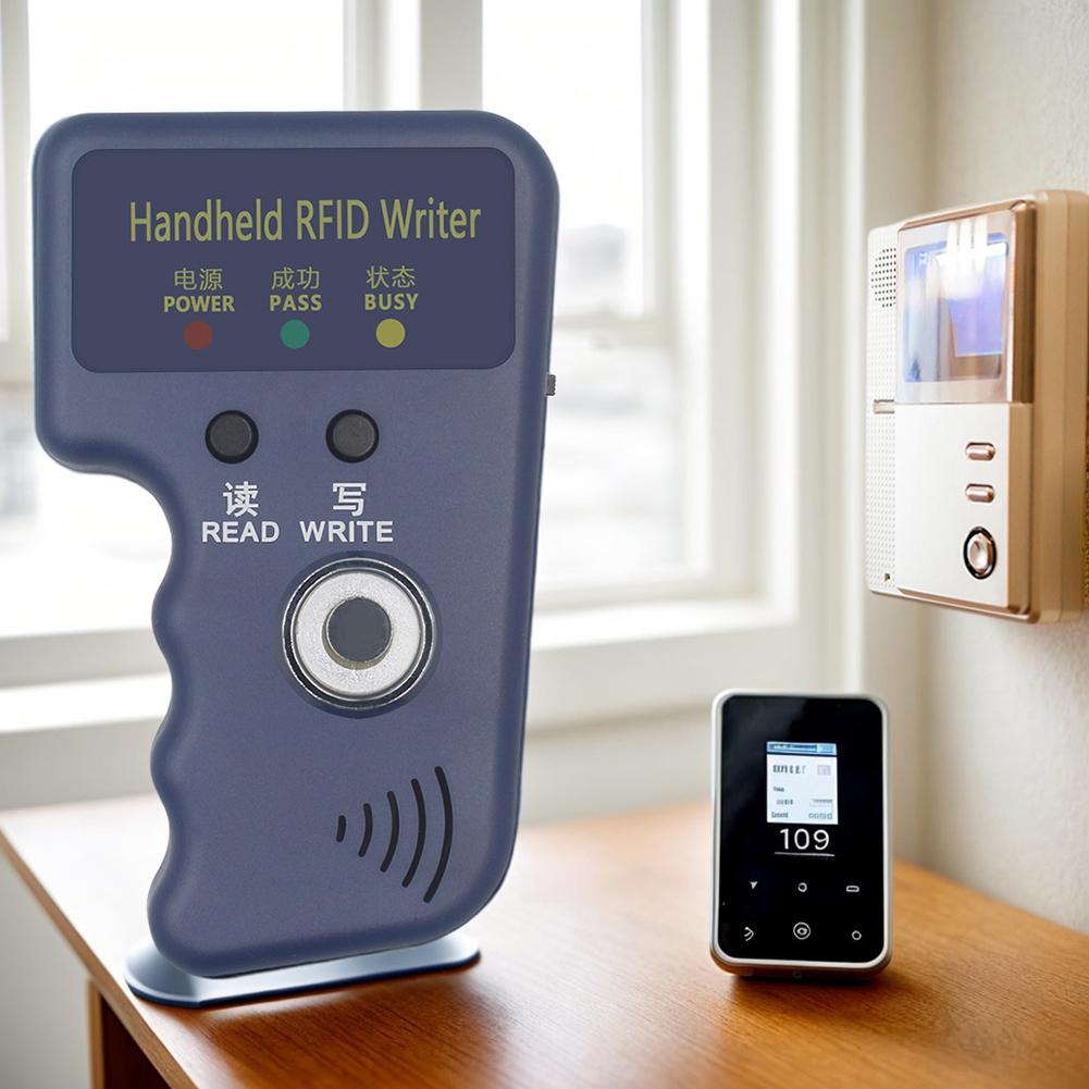 125kHz TM Copier RFID Card Reader Copier Duplicator Handheld RFID Writer for T5577 EM4305 CET5200 TM Chip Cards