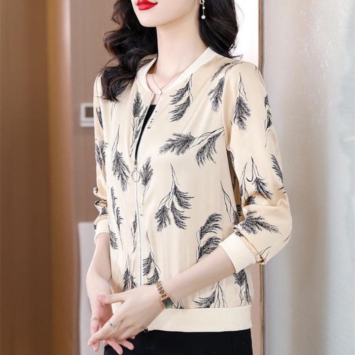 

Women s Knitted Chiffon Sun Protection Jacket - Stylish Long Sleeve Plus Size Baseball Outerwear for Summer 4XL