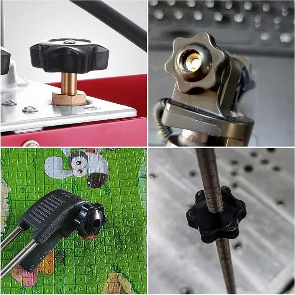 10Pcs Handle Thread Hand Tighten Nuts Mechanical Manual Thumb Nut New Plum Nuts