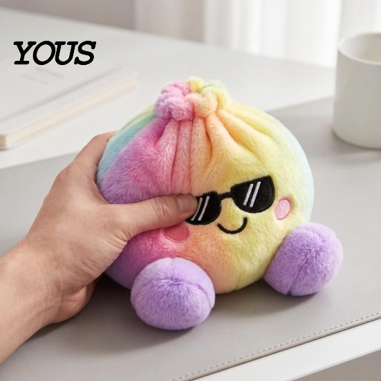 Skin Friendly Soft Pillow Cute Dumpling Plush Toy, Stuffed for Stress Relief And Anxiety Sensory Toy Focus Relief, Kawaii Food Plushie