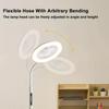 Modern LED Floor Fan Light Full Spectrum Simple White Circular Ring For Living Room Bedroom Study Home Lighting Fixtures