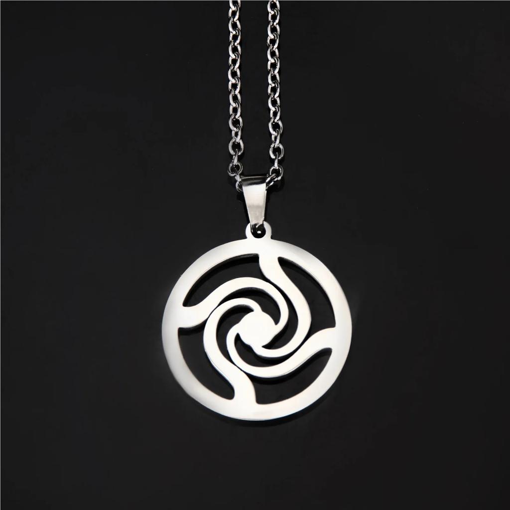 Anime Jujutsu Kaisen Necklace Gojo Satoru Cute Cat High School Emblem Pendant Necklaces for Women Men Jewelry Accessories