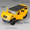 1:32 H2 Alloy Off Road Vehicle Diecast Model Toys Car Sound Light Pull Back Rubber Tire Doors Opened Models Children's Day Gifts