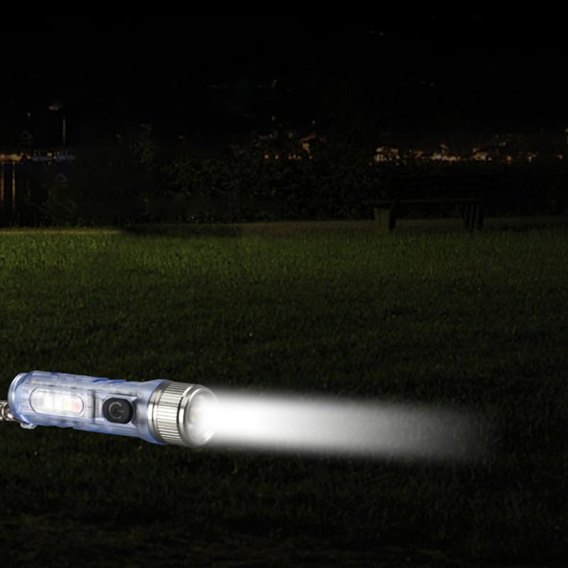 Outdoor Mini Flashlight 400mah Lithium Battery Strong Light Magnet Keychain Flashlight Torch Money