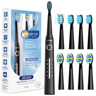 Sonicare Electric Toothbrush Replacement Brush Heads 5 USB Memory Gift for Family (8 Pack) - Modes, Rechargeable, 4-Hour Charge, 30-Day Use,