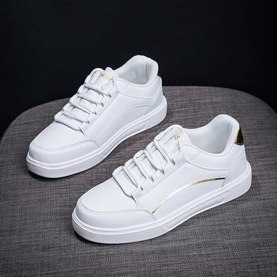 Fashion NEW Spring Fall Luxury Casual Leather White Sneakers Girls Female Flat Platform Shoes Designer Fashion Running Shoes for Women