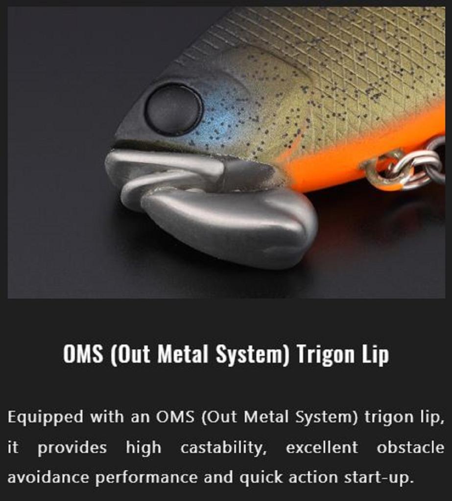 Jackall TN 50 Trigon Vibration Lure HL Black (5952)