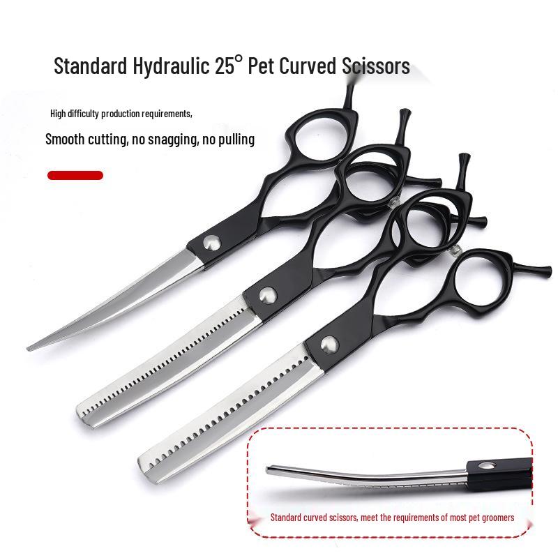 Pet Grooming Scissors Set for Dogs & Cats - CS3-6.5 Hair Trimming & Cutting Tool