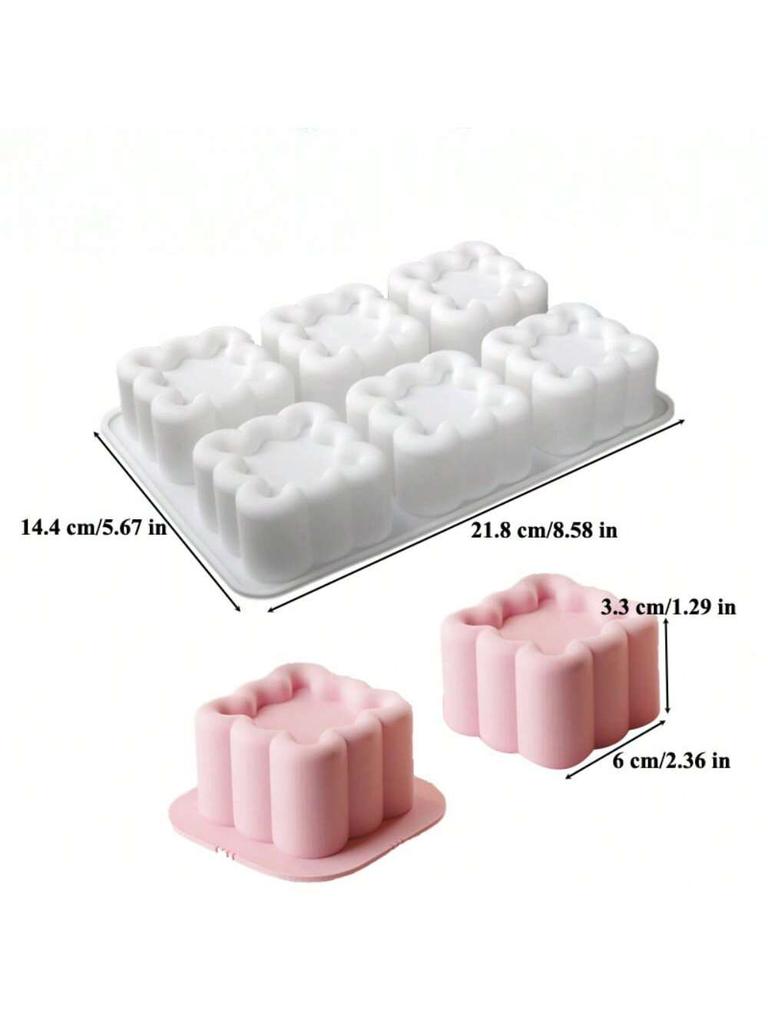 Silicone Star Heart Flower Candy Cake Mold French Mousse Soap Mold Baking Tools Multicavity Groove Chocolate Baking Set