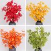 Artificial Red Maple Leaf Branch for Decoration and Landscaping