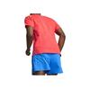 Puma Logo Print Raglan Sleeve Pullover Round Neck Short Sleeve T-Shirt Men T-Shirts Fire-Orchid 524622-82