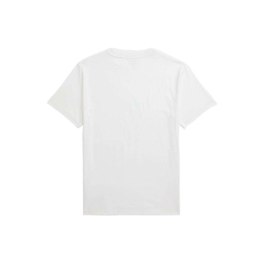 Polo Ralph Lauren T-Shirt Colorful Logo Print Crew Neck Straight Cut Short Sleeve Kids Tops White 323925614-001