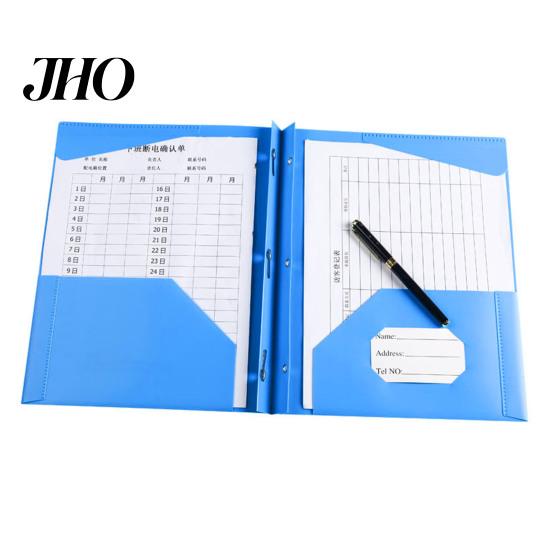 Sturdy Plastic File Folders 1/6Pcs Folder with Prongs Dual Pocket Design Document Sorting Business Card Holder Letter Size Organizer Color-coded