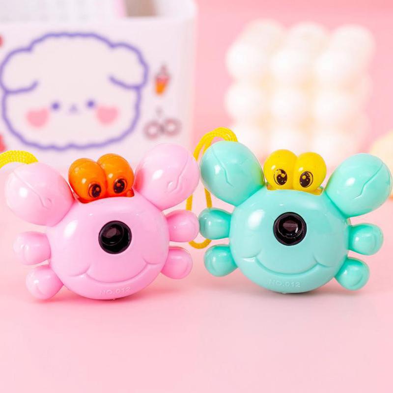 Funny Crab Kaleidoscope Camera Toy Cartoon Camera Toy Child Color Cognition Educational Toys For Kid Birthday Gifts