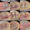 925 Silver Needle Retro Pearl Series Earrings Temperament Stud Earrings Personalized Earrings