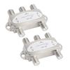 2PCS 4x1 DiSEqC Switch 4 in 1 Out 950 to 2400MHz DiSEqC 1.0 2.0 Satellite Signal Switch Splitter