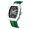 In Stock RM 6702 Slim Barrel Montre Homme Colorful Band Hollow 37.5mm Skeleton Dial Waterproof Sport Casual Quartz Wristwatch