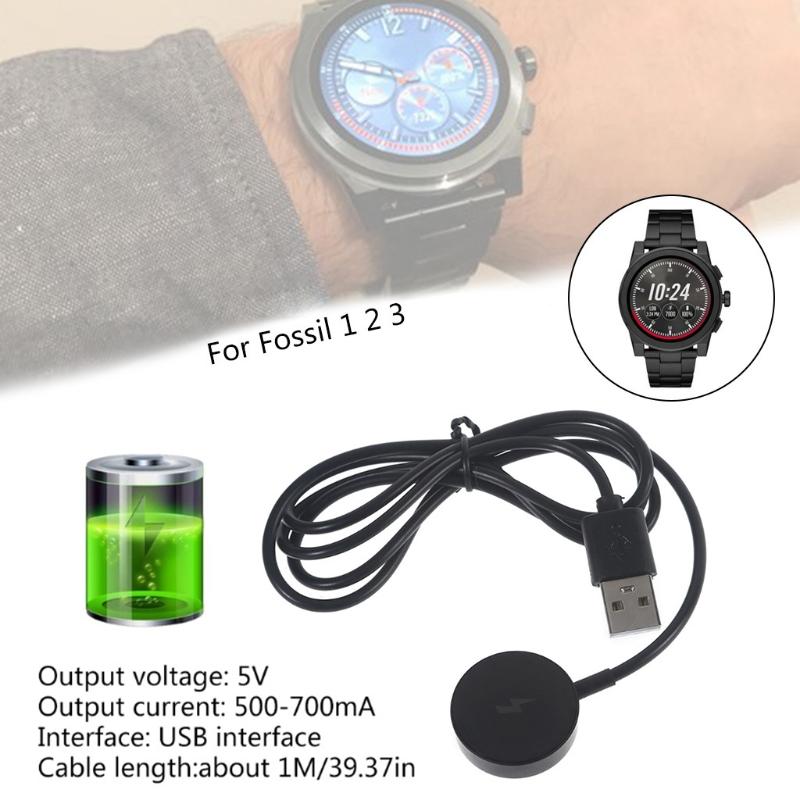 For Fo-ssil Q Gen 1/2/3 Wireless Charging Base Magnetic Charger Power Adapter Cable for Smart Accessories Tools