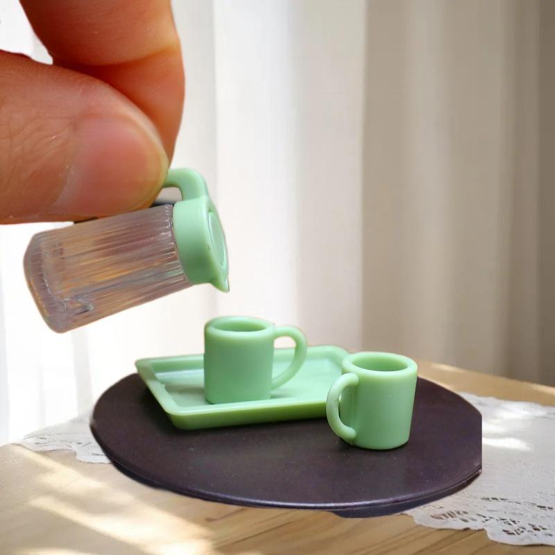 3/4 szt. Domek dla lalek Miniaturowe jedzenie Symulacja Letnia Mrożona Herbata Cytrynowa Napój Do Domku dla lalek Meble Salon Scena Model Ozdoba