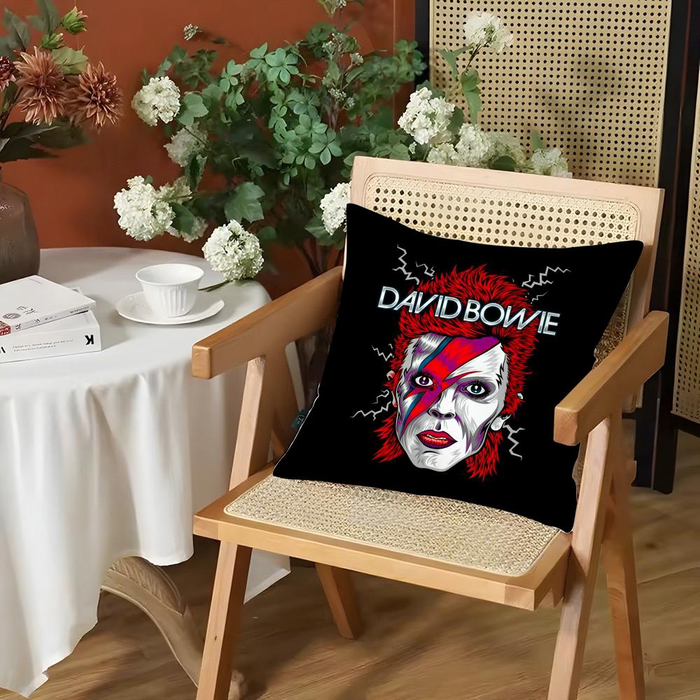 

Singer DDavid BBowie Cushion Cover Silky Short Plush Invisible Zipper Dustproof Sofa Pillow Case for Home Decor 30x30cm
