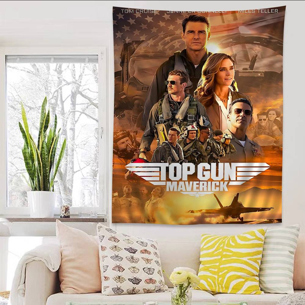 Classic Action Movie TTop GGun Colorful Tapestry Wall Hanging Bohemian Wall Tapestries Mandala Wall Art Decor