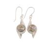 Natural Ethiopian Opal Copper Gemstone 925 Sterling Silver Handmade Partywear Hook Earrings 1.80" For Birthday Gift EE-55-37