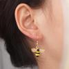 Color Texture Honeycomb Earrings Zinc Zinc Alloy Eardrop Delicate Bee Earrings  Daily Wear